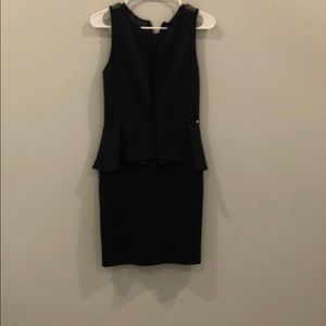 Guess peplum dress with sheer back